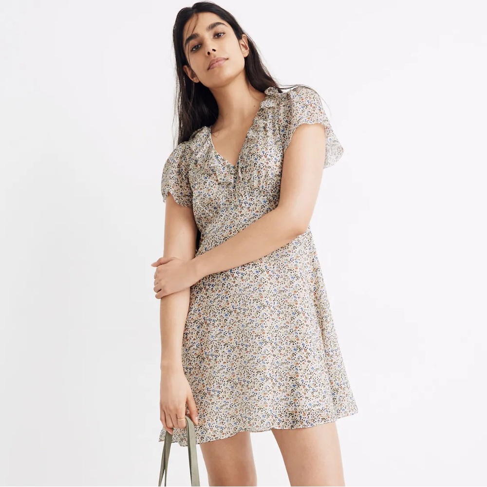 Madewell floral silk mini